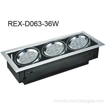 Rex - D063 12 24 36w Office Led Down Light Fixtures With Meanwell Driver Ac 110 - 250v 50 / 60h